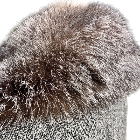 ESCADA skirt suit with Fox fur trim Sz m eu 38 - Picture 4 of 15